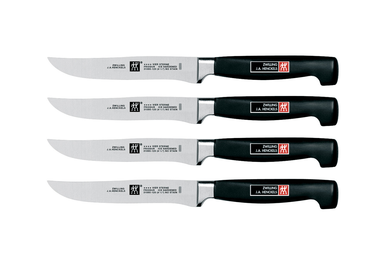 ZWILLING Steak Sets 4-pc, Toro Steak Knife Set in Beechwood presentation box