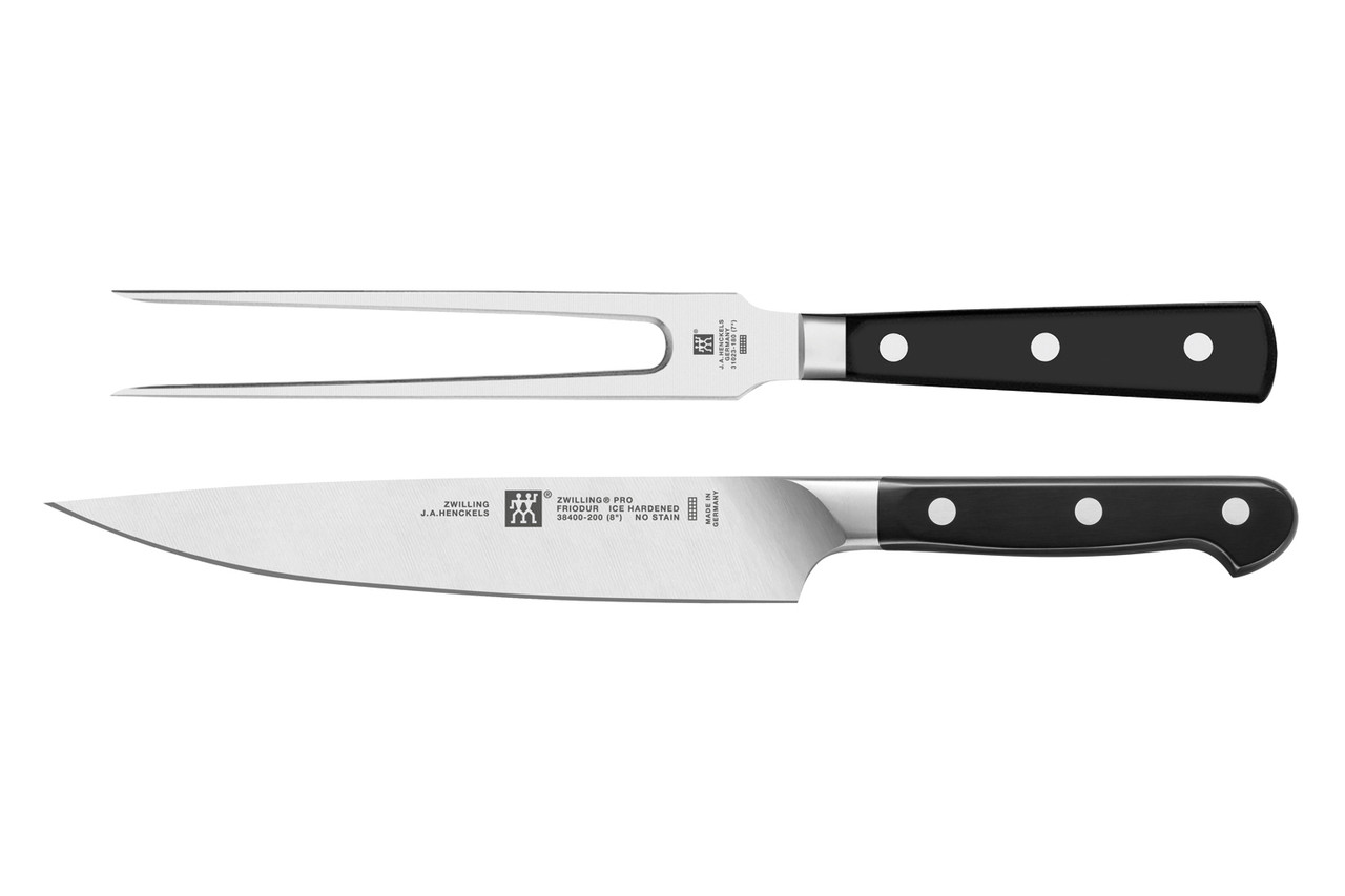 ZWILLING Pro 2-pc Carving Knife & Fork Set