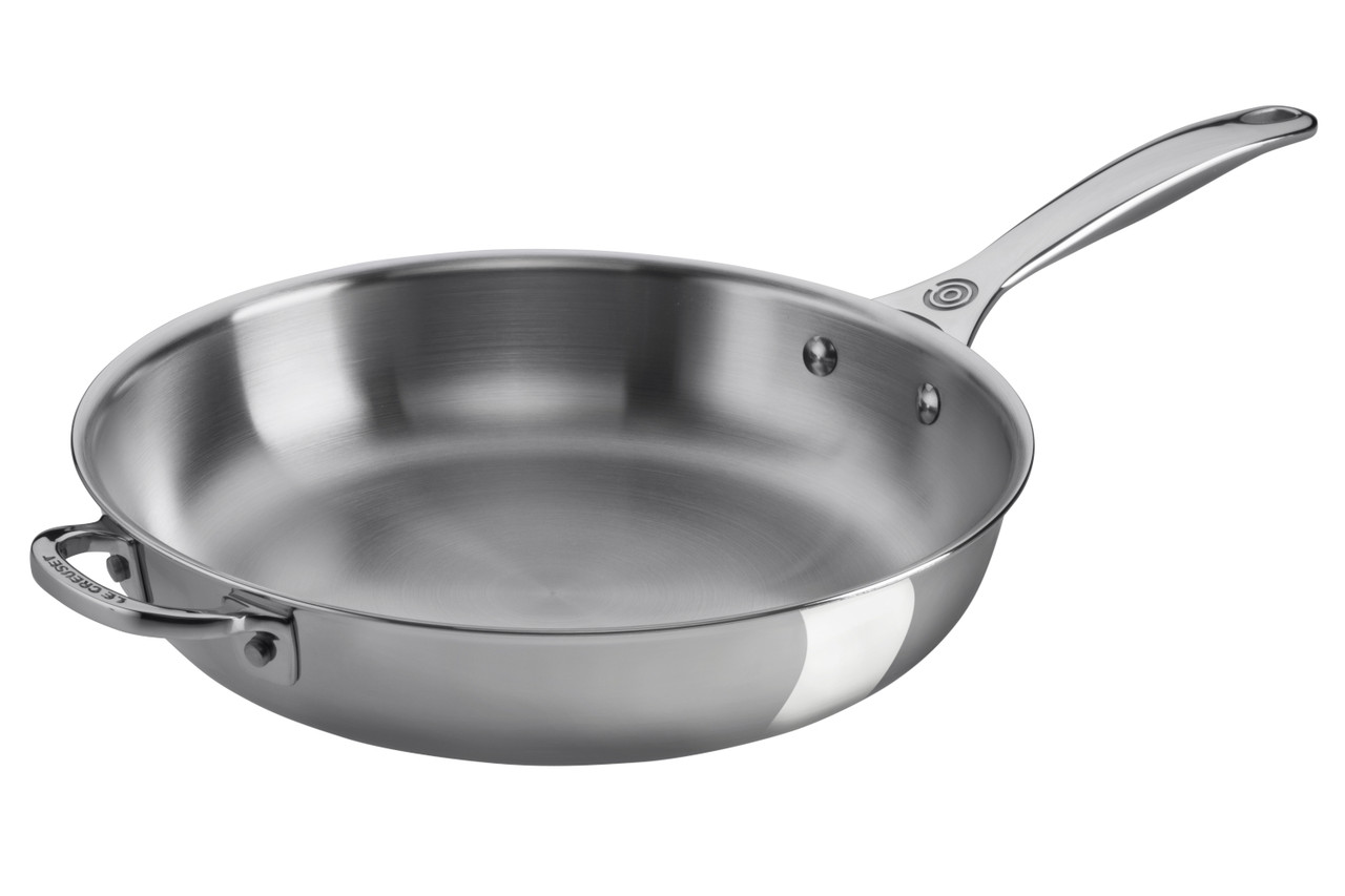 Le Creuset 10 Inch Stainless Steel Fry Pan - Winestuff