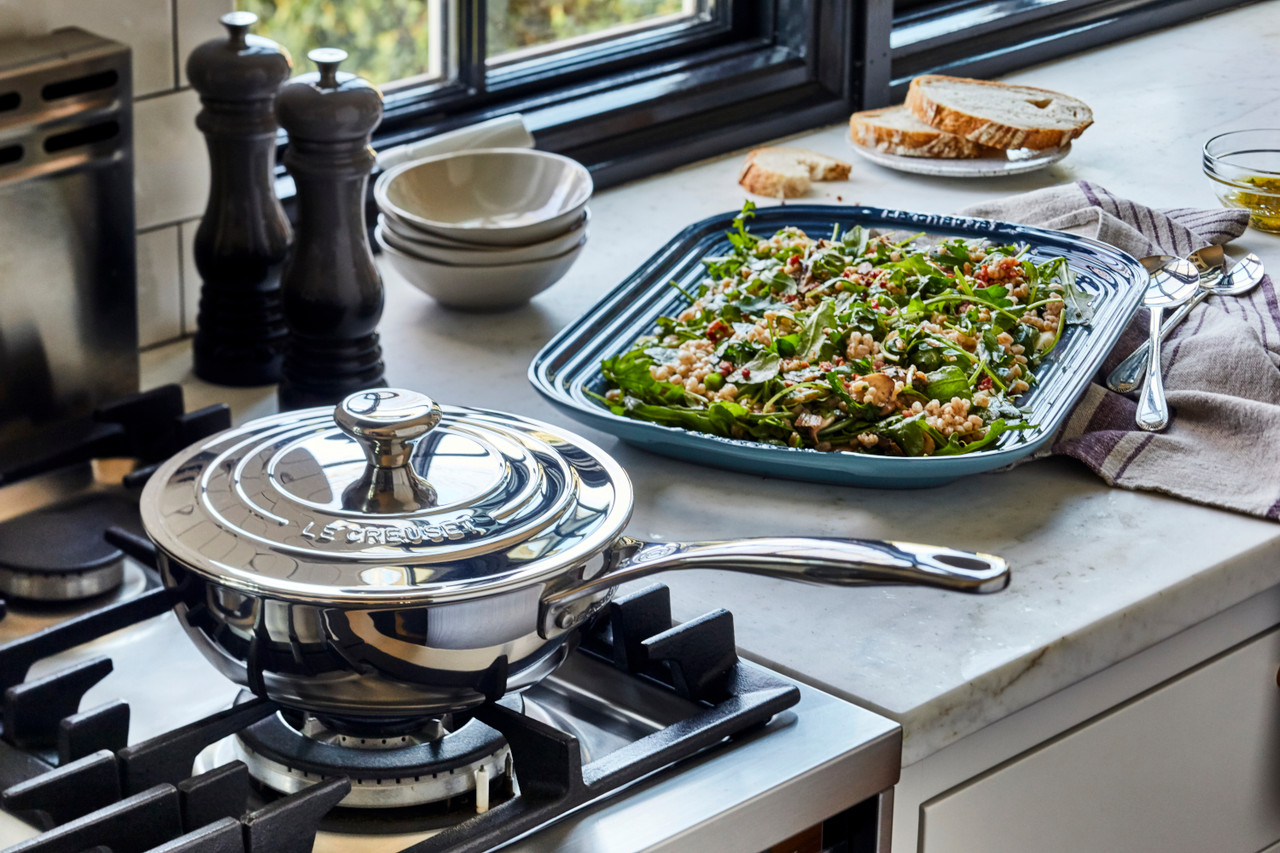 Le Creuset Premium Stainless Steel Sauciers with Lid