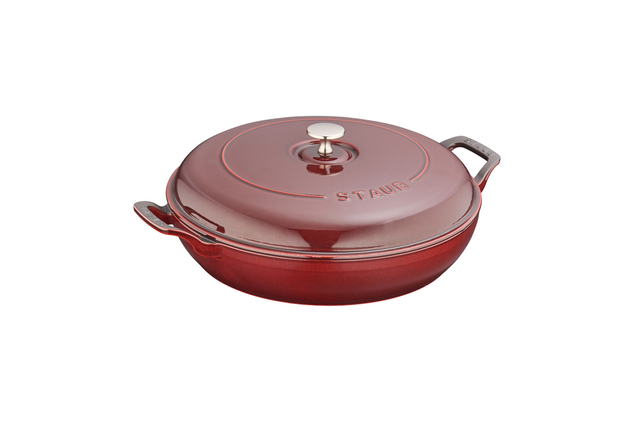 Staub - 3.5 Quart Braiser With Glass Lid