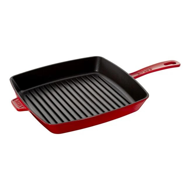 Staub Cast Iron Round Double Handle Pure Grill - Thumbnail 3