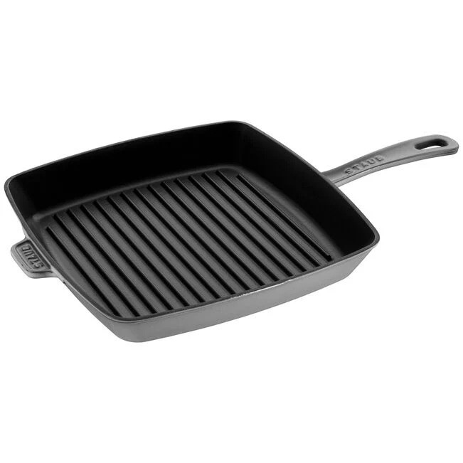 Staub Cast Iron Round Double Handle Pure Grill - Thumbnail 5