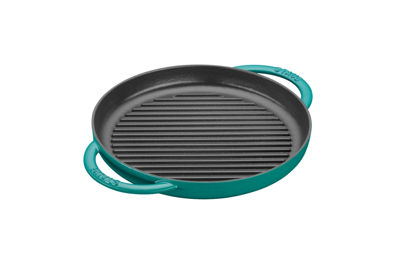 Staub Cast Iron 10-inch Round Double Handle Pure Grill - Thumbnail 5