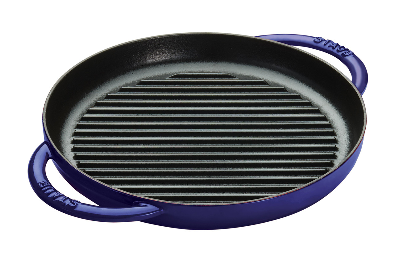 Staub Cast Iron Round Double Handle Pure Grills