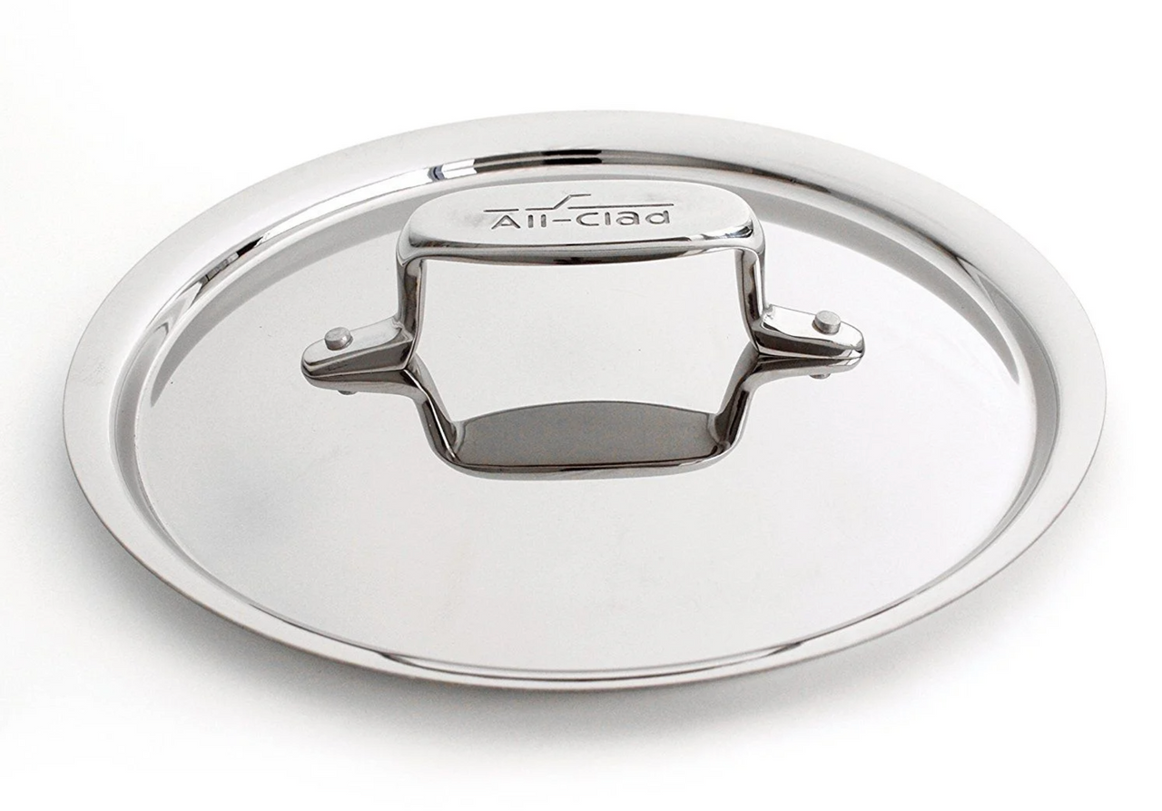 All clad D5 stainless steel 5 ply 4-quart polished sauté pan with lid