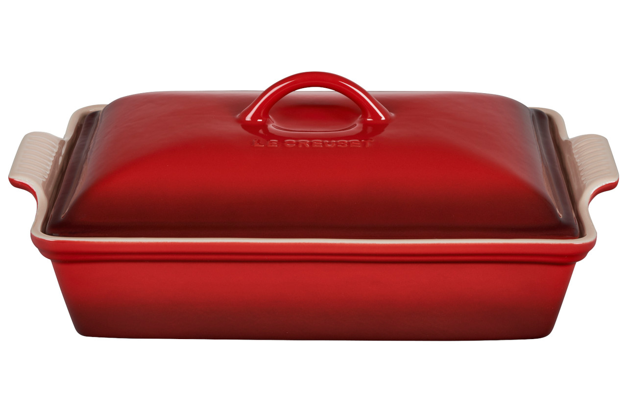 Le Creuset Heritage Shallot Covered Rectangular Casserole +