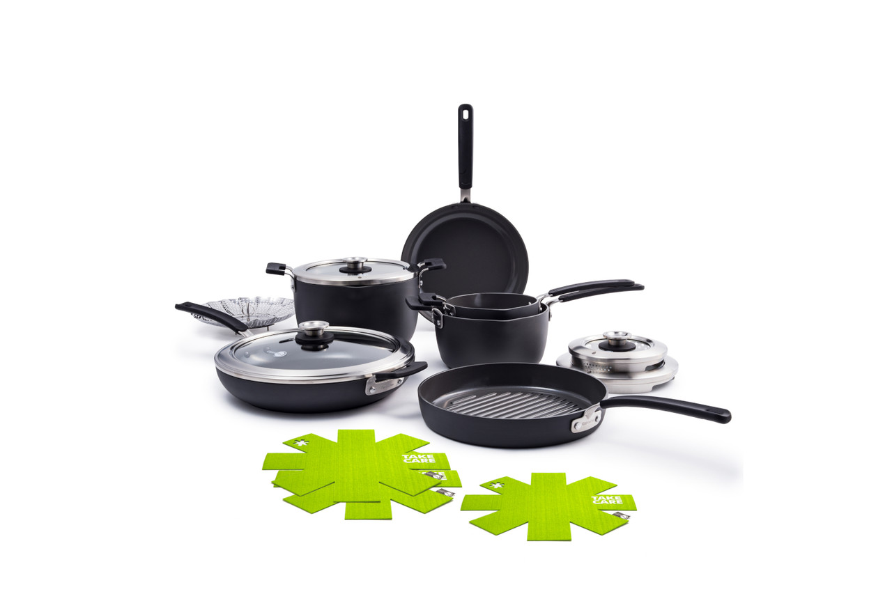 Healthy Non-Toxic PFAS Free Cookware Sets - Performance Pro Ceramic Nonstick 11-Piece Cookware Set by GreenPan