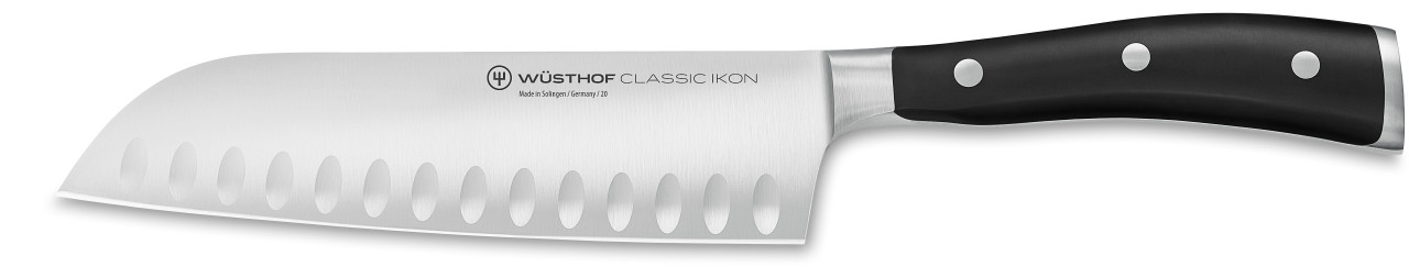 Wusthof Classic Ikon 7 inch Hollow Edge Santoku - Thumbnail 4