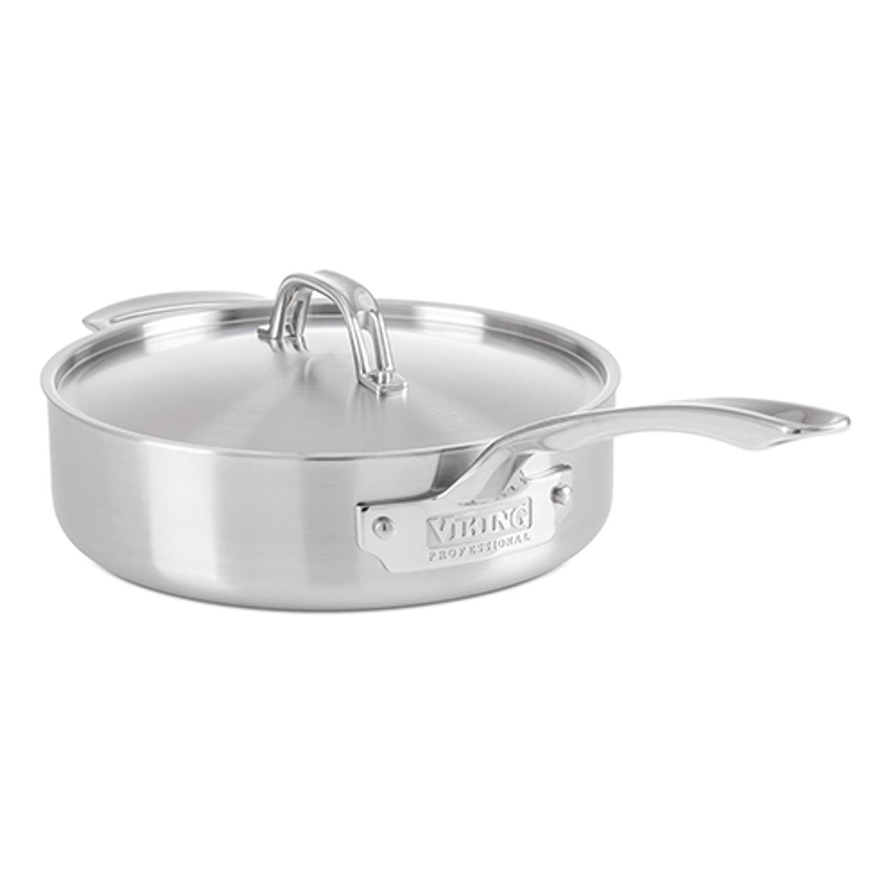 5-Quart Tri-Ply Stainless Steel Saute Pan with Lid