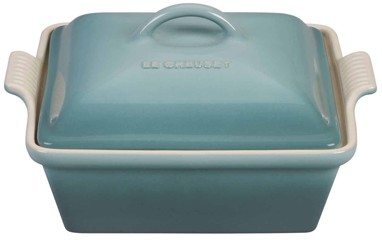 Le Creuset Stoneware Heritage 2.25 qt. Covered Square Casserole