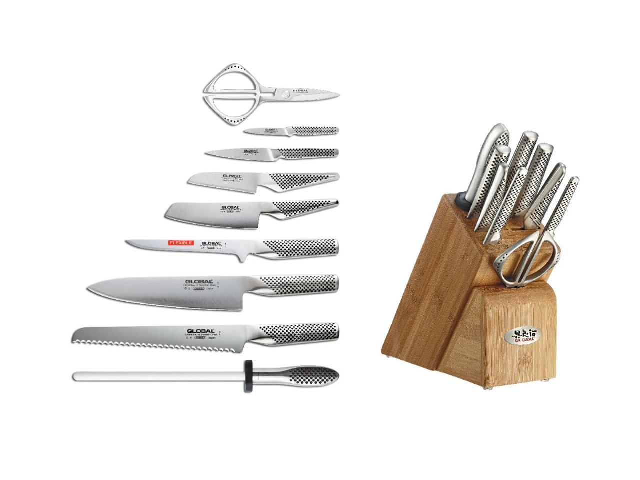ヤクセル　嵐　6Pセット(knife＆block) Amazon.com: Yaxell Ran Plus 16 Piece Knife Set - Made in Japan