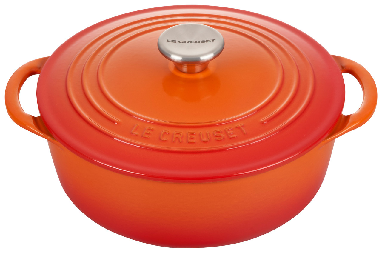 Le Creuset 2.75 qt. Shallow Round Dutch Oven ,White