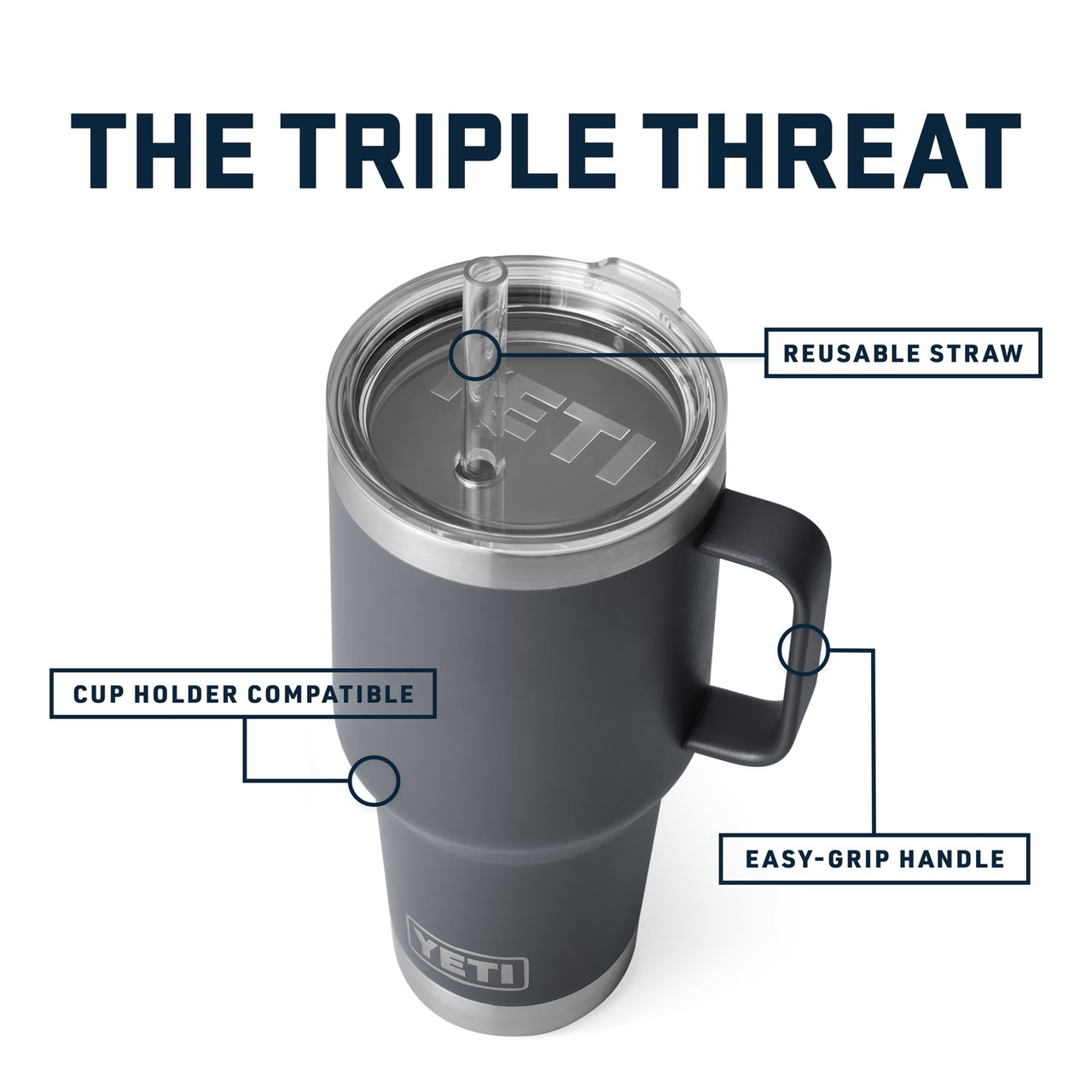 Sip in Comfort Yeti Rambler Mug with Straw Lid Shop Now