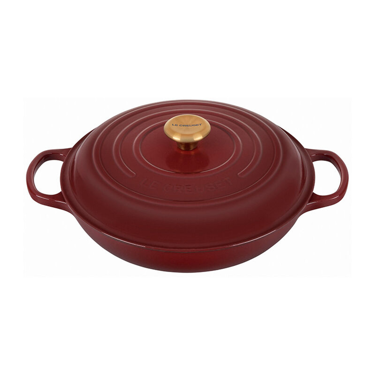 Le Creuset 5-Quart Signature Cast Iron Braiser - Meringue