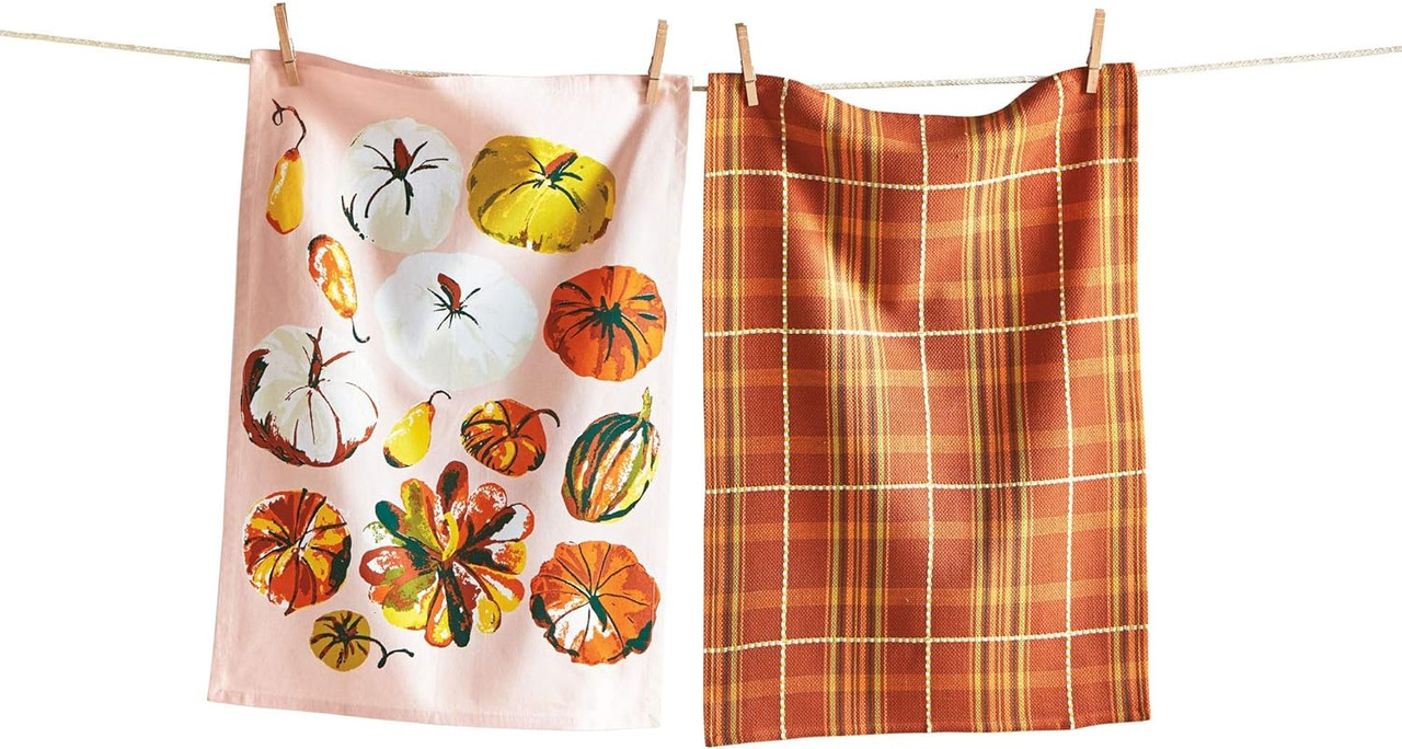 TAG Pumpkin Dish Towels - Set of 2