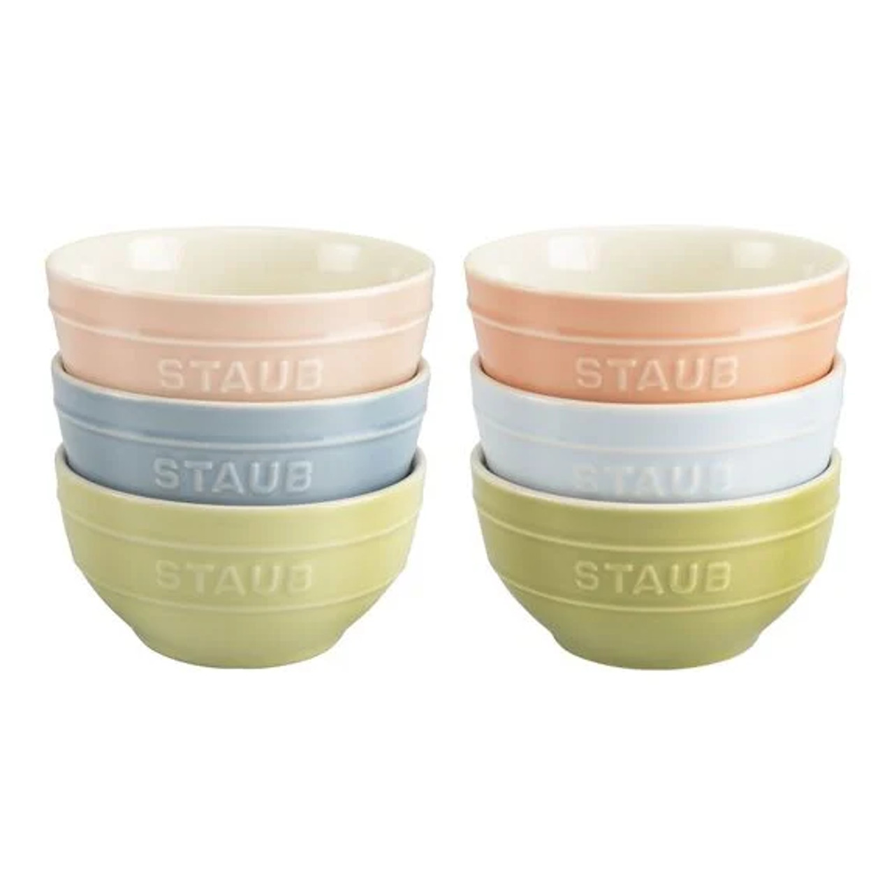 Staub Ceramic 2-pc Prep Bowl Set - White