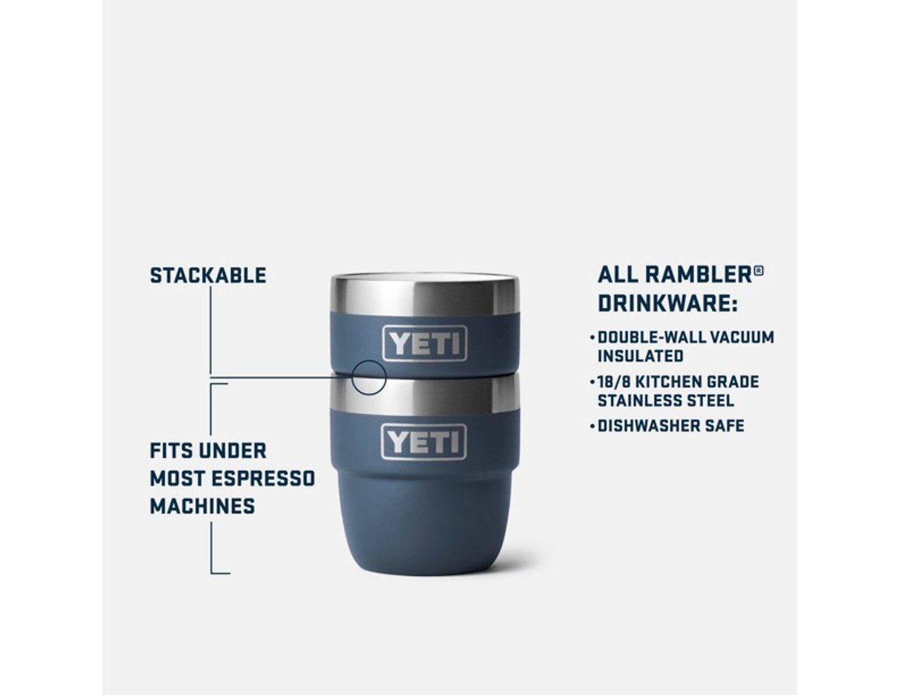 YETI 4 Ounce Stackable Cups - Set of 2