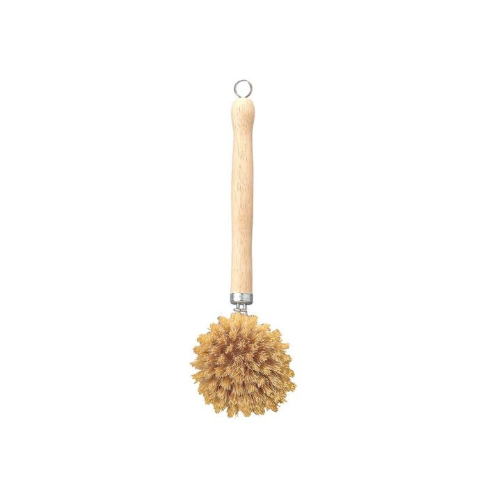 Natural Bristle Veggie and Dish Scrub Brush