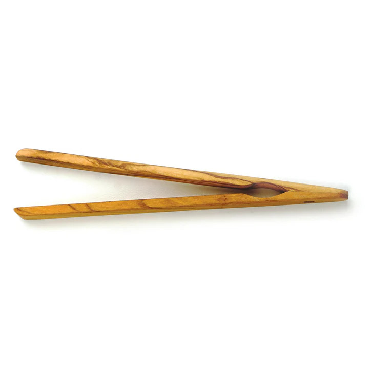 RSVP Olivewood Toast Tongs