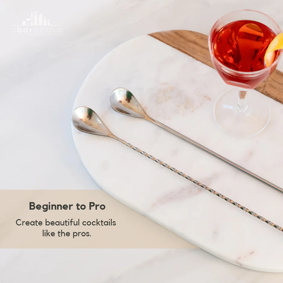 A Bar Above Stainless Steel Bar Spoons - Set of 2 - Thumbnail 3