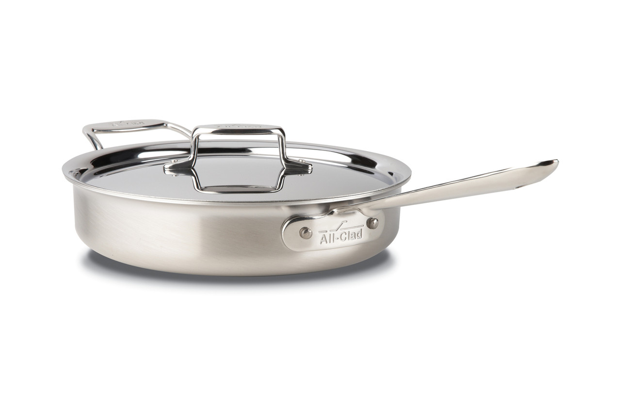 All-Clad d5 Brushed Stainless Steel 3-Quart Sauté Pan with Lid