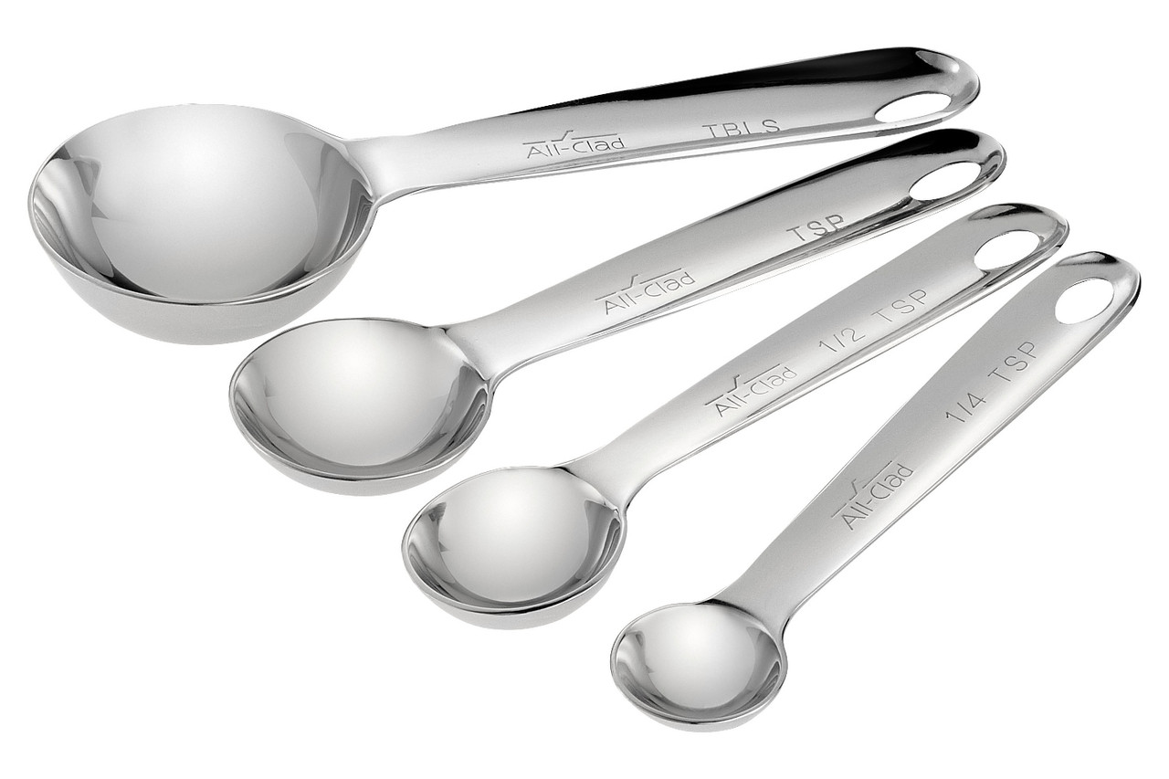 All-Clad 4-Piece Measuring Spoon Set Stainless Steel