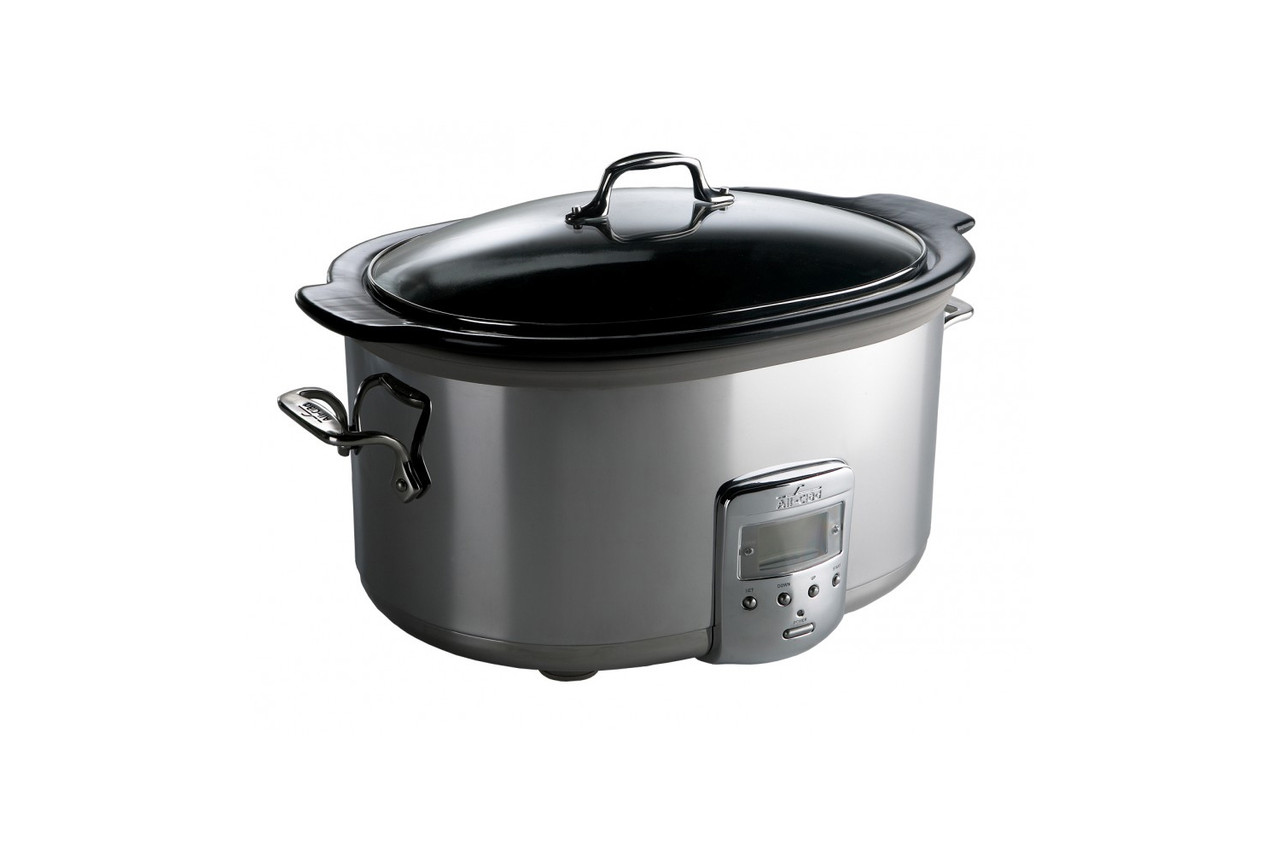 All-Clad Stainless Steel 7-Quart Deluxe Slow Cooker with Aluminum Insert