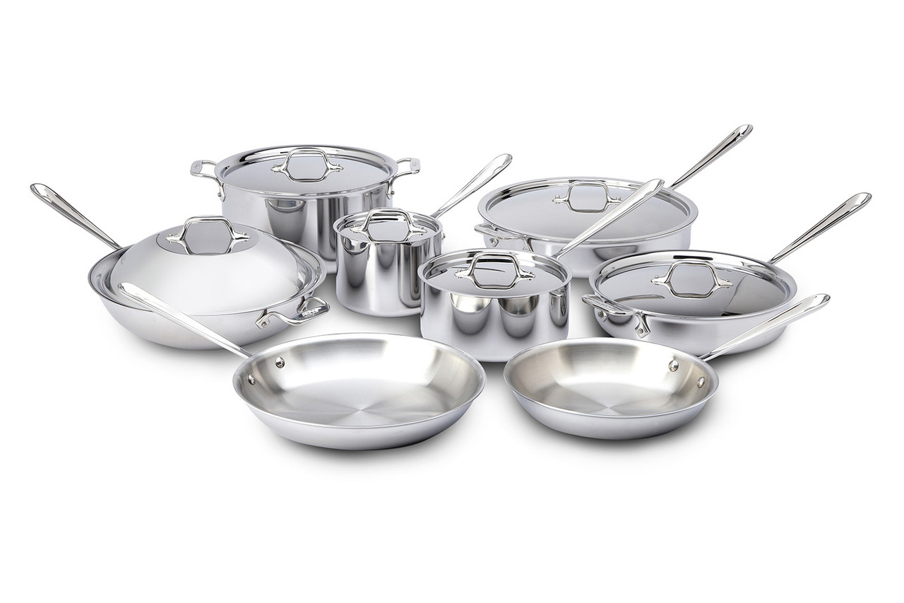 All-Clad d3 Stainless Steel 14 Piece Cookware Set