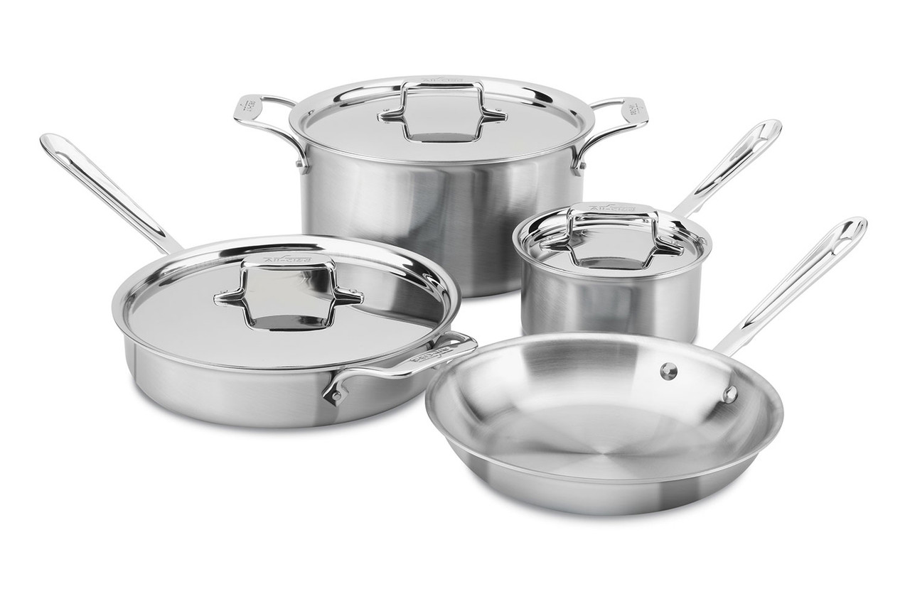 All-Clad D5 Stainless® Brushed 10 Piece Aluminum Cookware Set