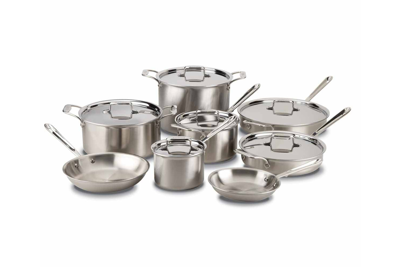 All Clad D5 Stainless Steel Collection - 14 Piece Set