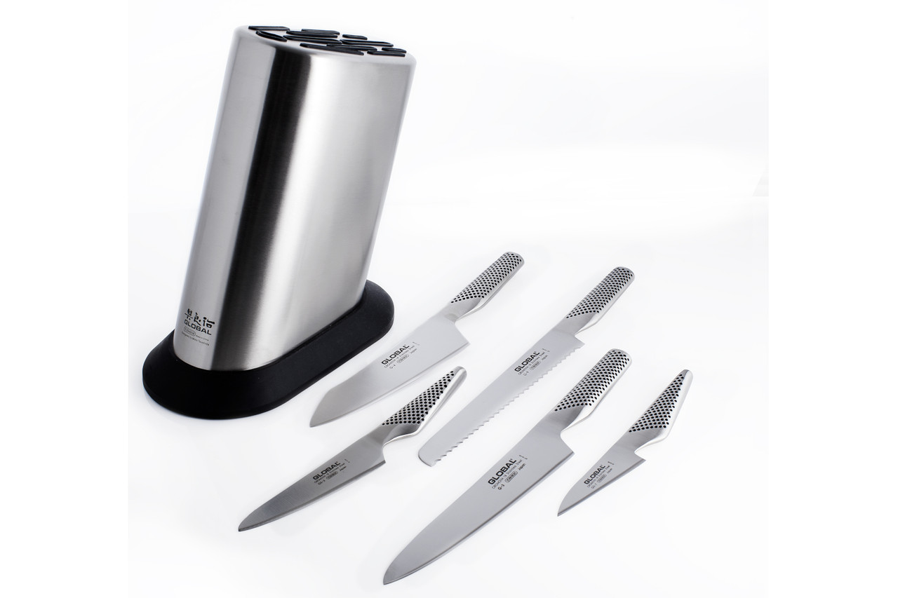 GLOBAL Takashi 6-piece Knife Block Set - Thumbnail 3