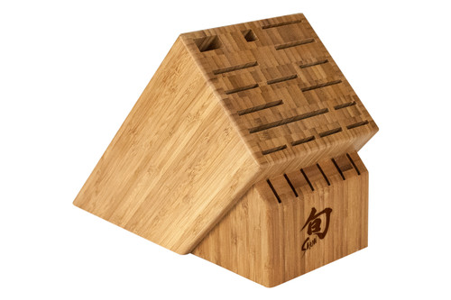 Shun 22-Slot Bamboo Knife Block