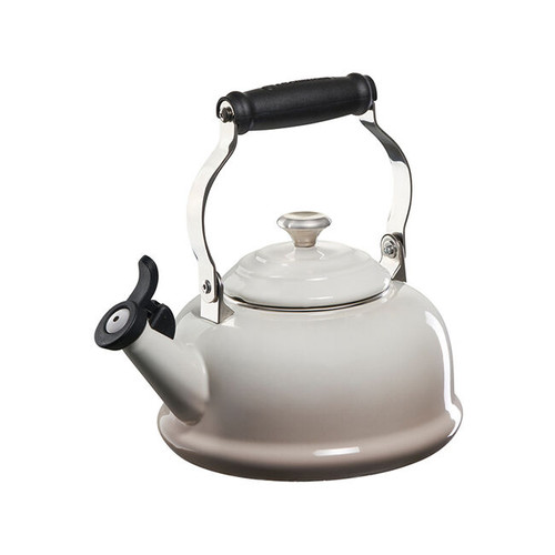 Le Creuset Enamel on Steel 1.7 Quart Whistling Tea Kettle - Meringue