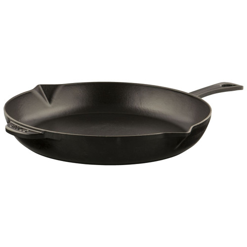 Staub Cast Iron 13-inch Double Handle Fry Pan Graphite Grey 1313418 - Best  Buy