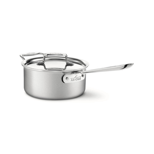 All Clad 8 qt 10 1/2 Stainless Steel Stock Pot with Lid - 12 4/5L x 11  4/5W x 6 1/5H