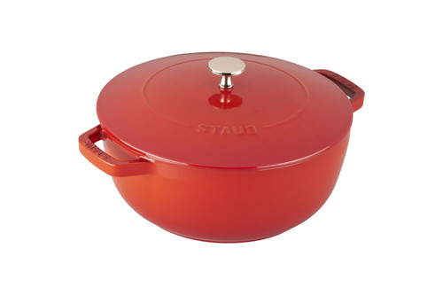 Staub Cast Iron 3.75-qt Essential French Oven with Lilly Lid