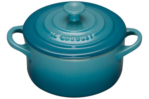 Le Creuset Stoneware Mini Round Cocotte - Caribbean