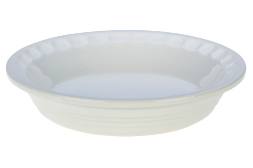 Le Creuset Stoneware Heritage 9 Inch Pie Dish - White