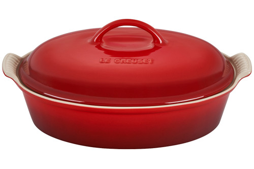 Le Creuset Stoneware Heritage 4 qt. Covered Rectangular Casserole