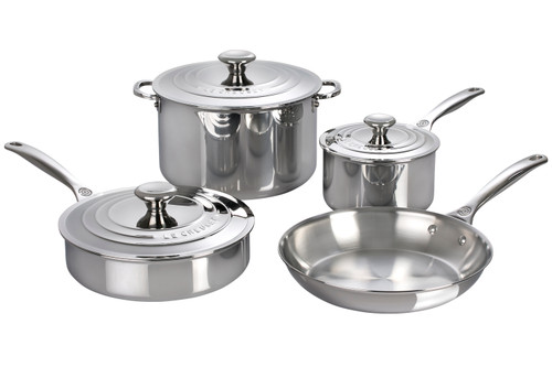 Le Creuset Premium Stainless Steel 5 Piece Cookware Set