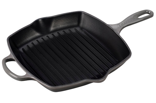 Le Creuset 9.75 Signature Deep Round Grill Pan (Oyster)