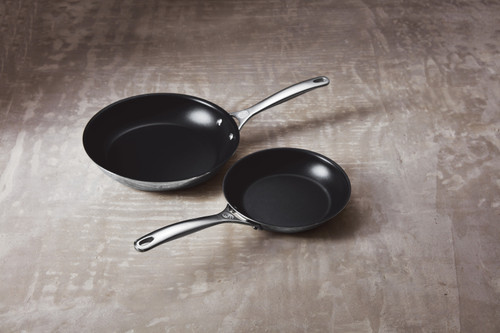 Le Creuset 12.5 Nonstick Deep Fry Pan with Helper Handle - Stainless Steel