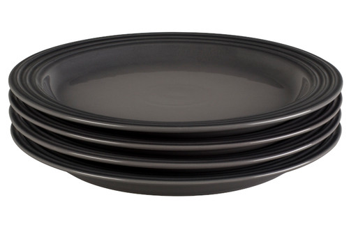 Le Creuset Stoneware Set Of (4) 10.5" Dinner Plates - Oyster