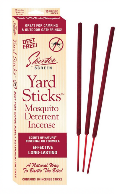 Skeeter Screen 12 Inch Insect Deterrent Yard Sticks - Set of 10