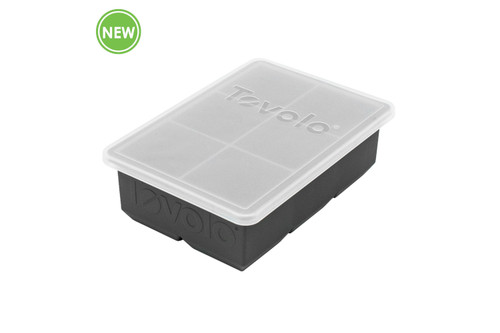 Tovolo King Cube™ Ice Tray With Lid - Charcoal