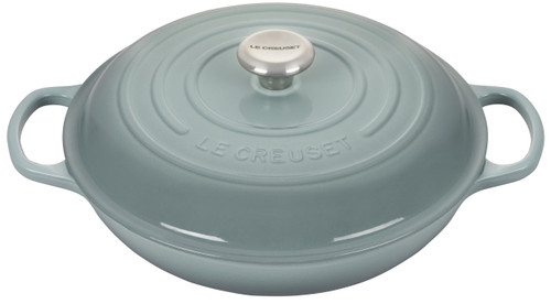 Le Creuset Signature Cast Iron Braisers - Sea Salt