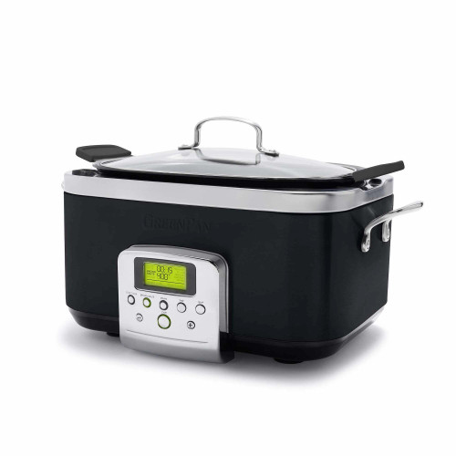  All-Clad Electrics Stainless Steel and Ceramic Slow Cooker with  Insert and Lid 6.5 Quart Nonstick 320 Watts Oval Shaped, Programmable,  Dishwasher Safe: Home & Kitchen