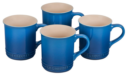 Le Creuset Stoneware Classic Set of 4 Coffee Mugs - Marseille