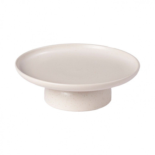 Casafina Pacifica Footed Plate - Vanilla